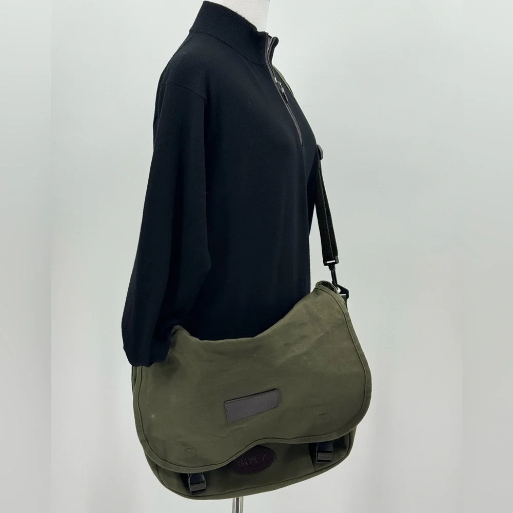 Boyt NWTF Canvas Shoulder Messenger Bag Army Green Hunting Travel